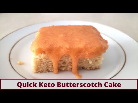 Quick And Easy Keto Butterscotch Cake (Nut Free And Gluten Free)