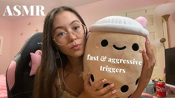 ASMR | Fast & Aggressive Trigger Assortment (random + rambles)