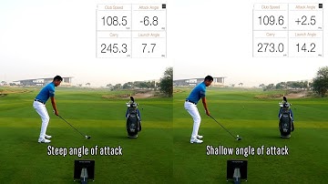 Shallow your angle of attack to hit LONGER DRIVES