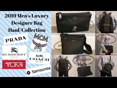 ENG) 2019 Men's Designer BAGS Haul | 남자 명품 가방 하울/추천 |MCM, Prada, Burberry, Tumi, Coach| Jangzzbeetle