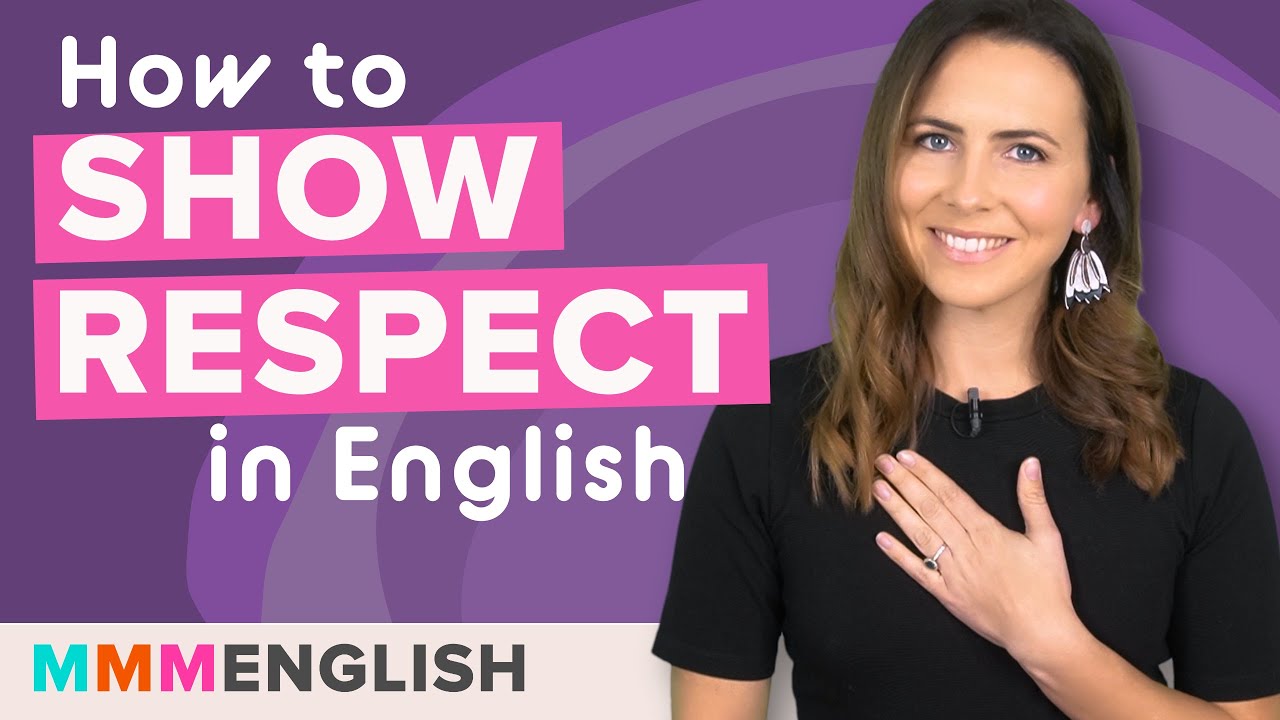 ⁣How to Show Respect in English | Words + Actions