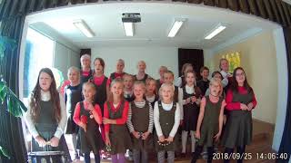 Kauno 'Paparčio' pradinės mokyklos 'Jaunučių' choras. Anglų kalba. Liaudies daina 'Bingo'.