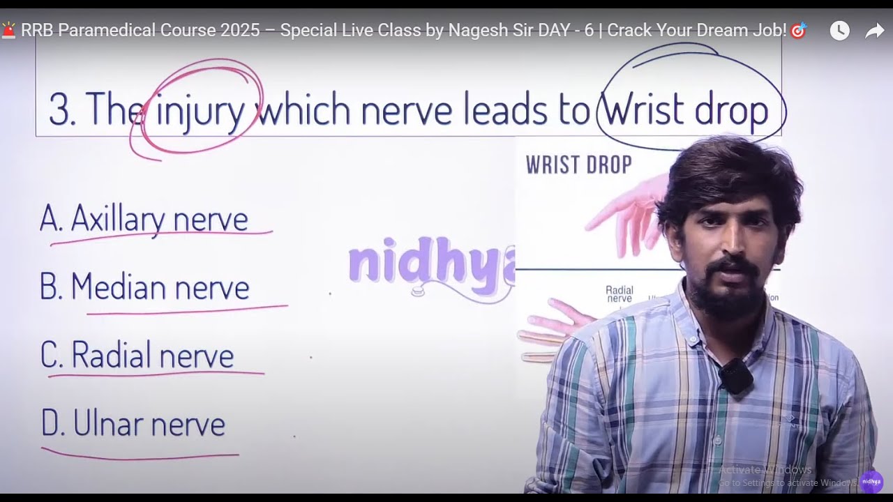 🚨RRB Paramedical Course 2025 – Special Live Class by Nagesh Sir DAY - 6 | Crack Your Dream Job!🎯