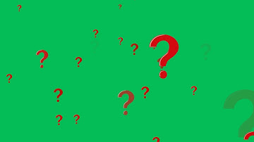 Free Green Screen - Question Mark Flying Animation