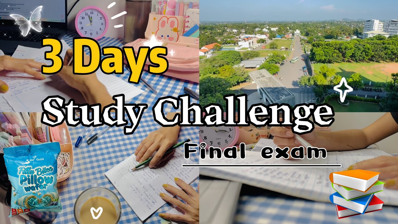 3 days study challenge⏰📚| [oct.29/30/31] සින්හල| productive study vlog🎀