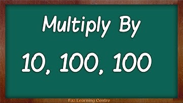 Multiplying By 10 100 And 1000 || Maths Made Easy