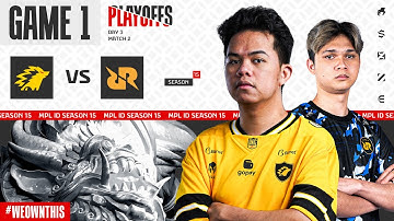 ONIC vs RRQ HOSHI | PLAYOFFS DAY 3 | Game 1 | #MPLIDS15