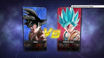 Dragon Ball Xenoverse 2 CPU vs CPU Tournament Battle 255 Goku (pres.18) vs SSGSS Goku (pres.4) Final
