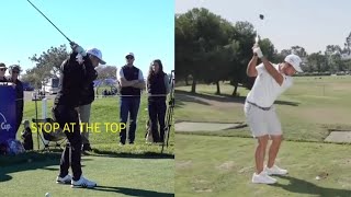 Xander Schaufelle Golf Swing Drill | Stop At The Top