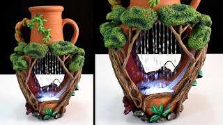 DIY Terracotta Water Fountain ⛲ Indoor Tabletop Waterfall