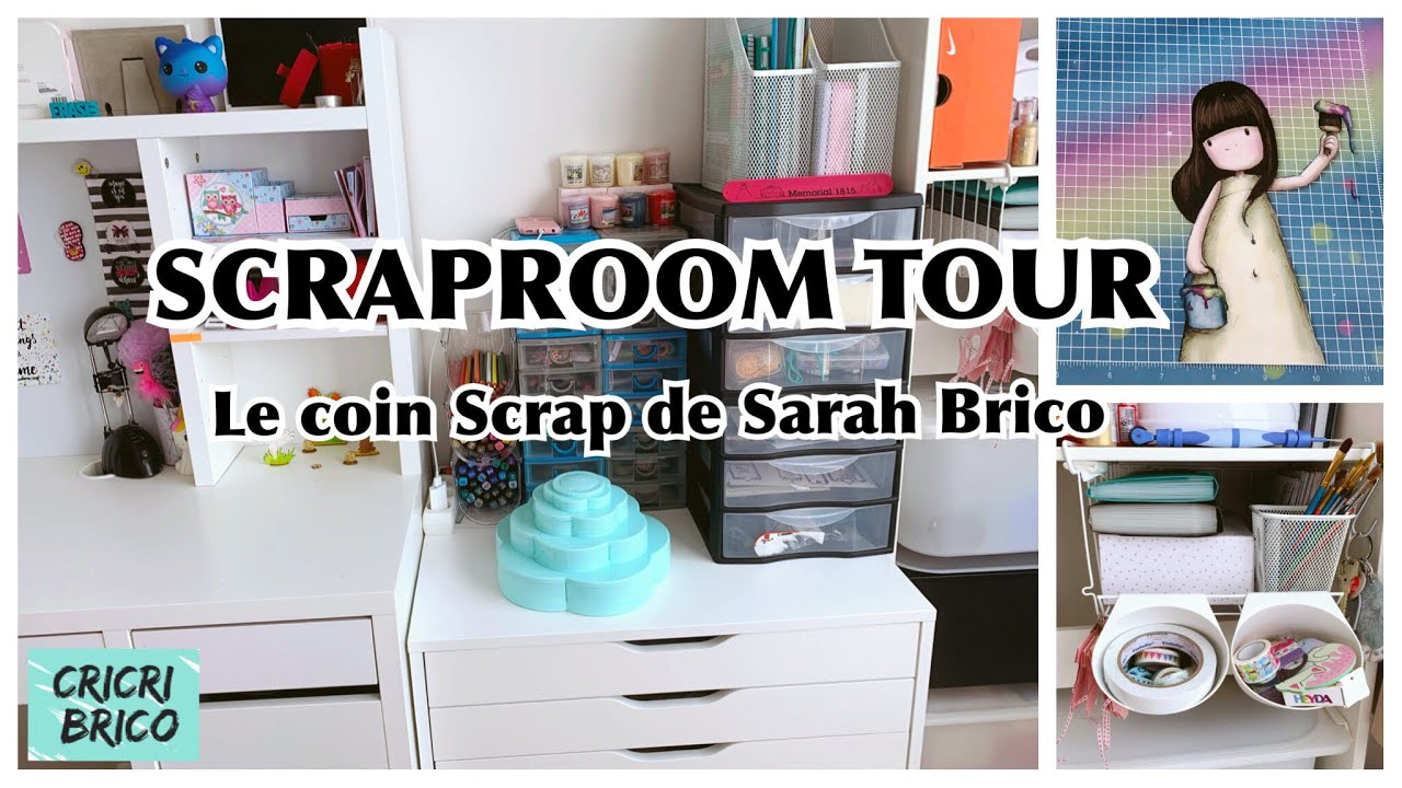 Scraproom tour : le coin scrap de Sarah
