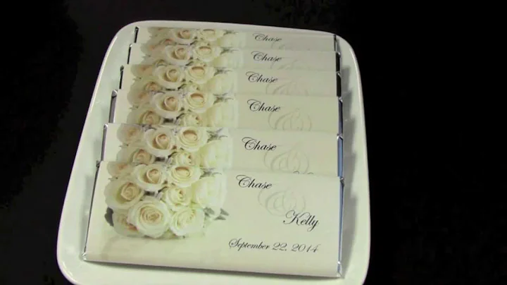 Personalized Flower Candy Bar Wrapper: Timeless Bouquet