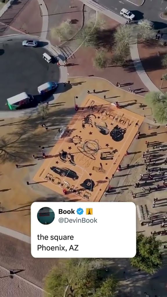 Suns and Devin Booker's charity completely renovated this public parks court ? (via Dbook/X)
