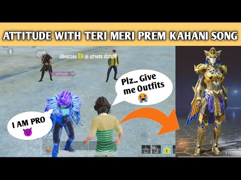 Attitude With Teri Meri Prem Kahani Song 😈 | Pubg Mobile | Hey Noob Gaming.