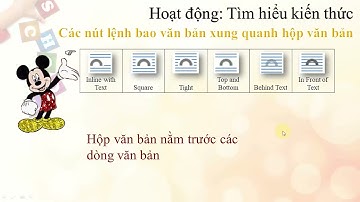 TUẦN 5: TIN HỌC LỚP 4 CHỦ ĐỀ 5 CÔNG CỤ TEXTBOX