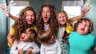 Cutting all my kids hair | 5 DIFFERENT HAIRCUT STYLES ✂