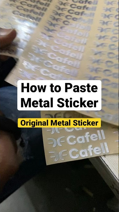 How to remove stickers and tape from painted metal without scratching the  surface 