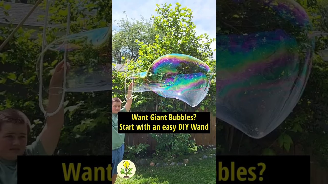Giant Bubble EASY DIY Wand 