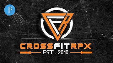 how to make Gym CFR professional logo design pixellab editing