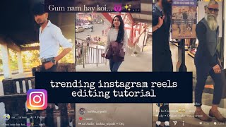trending instagram reels editing tutorial || Gumnam hai koi 🎶😈 || moj || MX Taka tak || short video screenshot 4