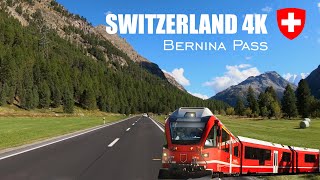 Driving the Bernina Pass in Switzerland 4K - Bernina Pass full drive real time