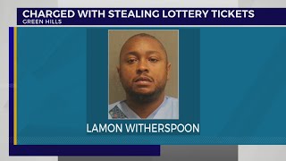 Man charged with stealing lottery tickets