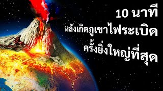 มาดูสิ่งที่เกิดขึ้น 10 นาที หลังจากการปะทุครั้งใหญ่ที่สุดเท่าที่เคยมีมา (อุทยานแห่งชาติเยลโล่ว์สโตน)