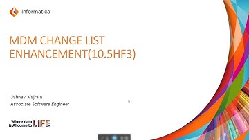 MDM Change List Enhancement