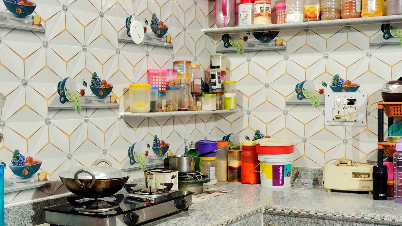 Non Modular Kitchen Tour 🤩 | Simple But Beautiful Kitchen Setup✨