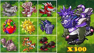 PVZ 1 Fusion 2.3 Challenge!! 1 Plants Fusion VS 300 Ultimate Obsidian Gargantuar - Who Will Win?