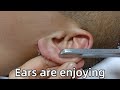 💈ASMR Rare Razor Shave|Shaving ears is a massage for the brave!Don't worry, enjoy it!relieve stress