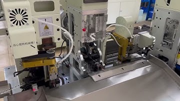 HH-688  Fully-automatic double ends waterproof seal inserting and terminal crimping machine