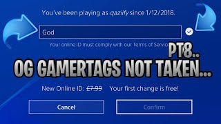 og gamertags not taken 2018 list og gamertags not taken 2018 list