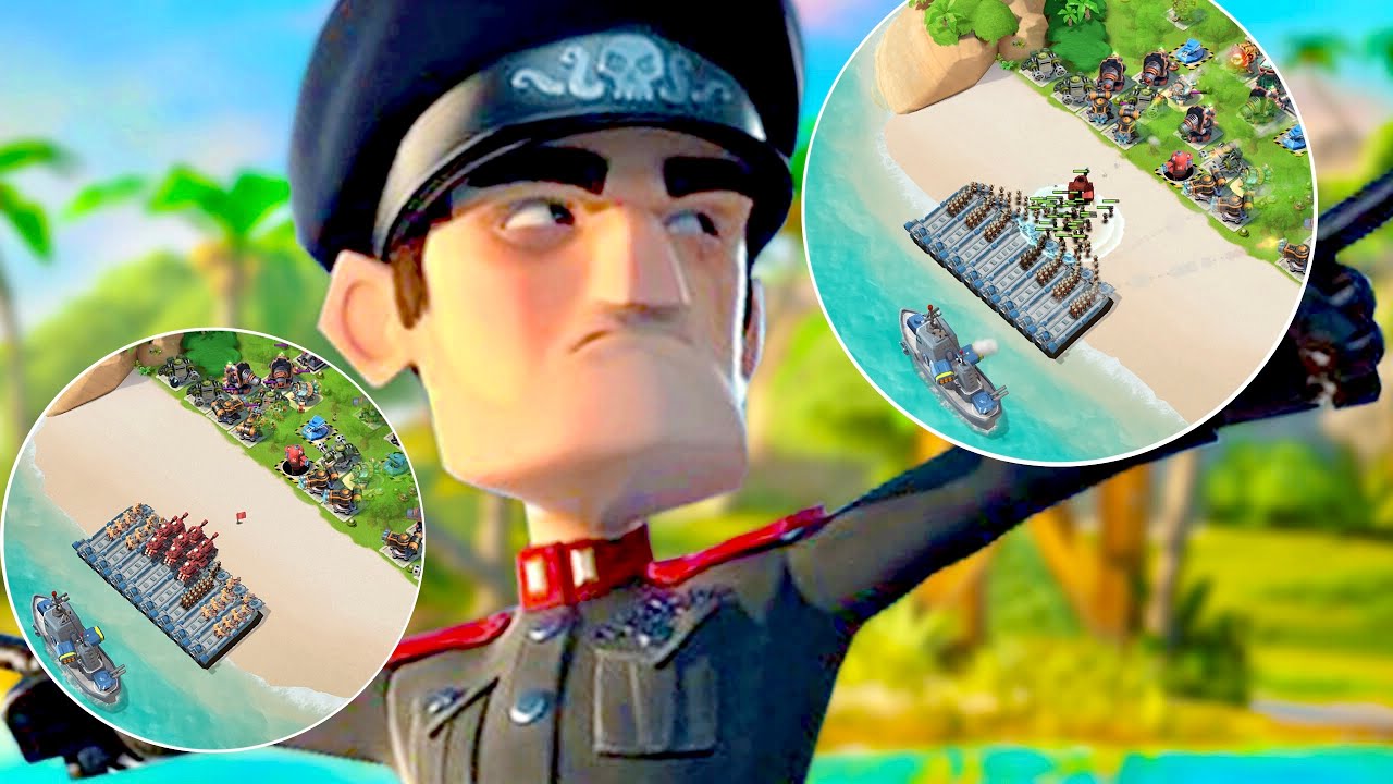 BOOM BEACH // beat HAMMERMAN’S FLEET 👌🏼 todays STAGES 6 & 7 // DEFENSES without BLUE STATUES