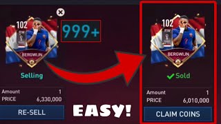 HOW TO SELL ANY 999+ PLAYERS IN FIFA MOBILE 22! screenshot 1