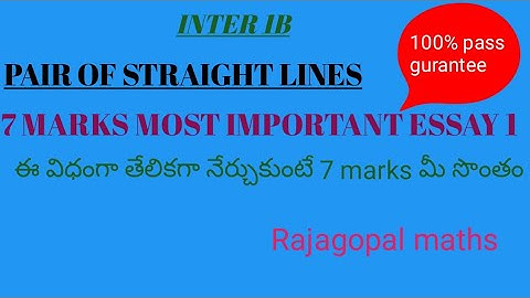 INTER 1B PAIR OF STRAIGHT LINES, THEOREM 1
