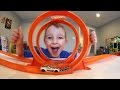 Father & Son GET RAD LOOPING CAR TRACK!