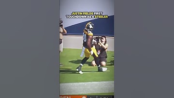 Justin Fields First and Last TD as a Steeler 😭 #nfl #nfledits #nflfootball #nflshorts #nflnews #fyp