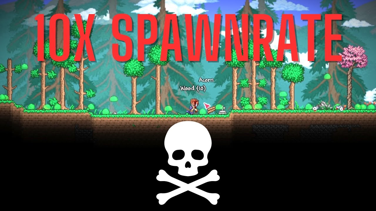 Terraria... BUT 10X SPAWN RATE - YouTube