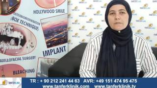 implant ve Gülüş Estetiği Tedavisi için kliniğimize gelen Sn.Emine Coskun'un görüşleri Resimi