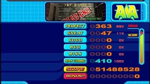 DDR 5thMIX - DEAD END (Maniac, 9) AA FC