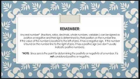 Division of Signed Numbers