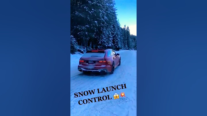 Audi RS6 on snow ❄😈