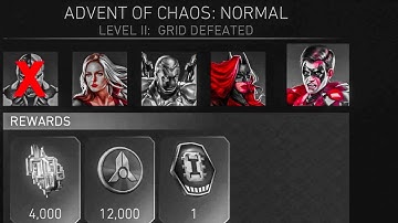 Grid | Normal Mode Advent of Chaos Solo Raid | Injustice 2 Mobile