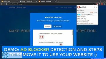 Best Anti Adblock Script | Adblock Detector Script Stop Users to Use Adblocker | Don