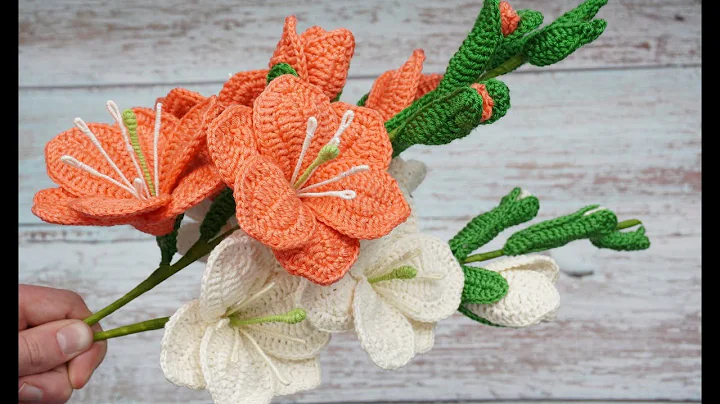 Beautiful Crocheted Gladiolus Flowers