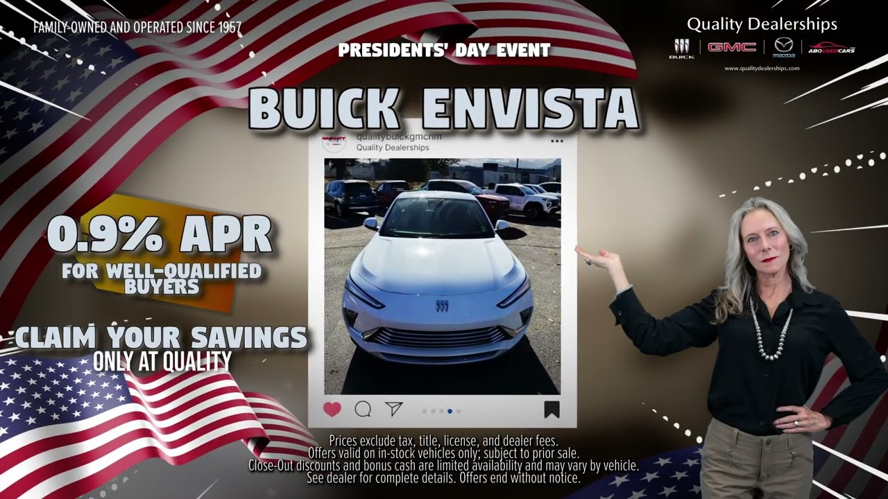 0.9% APR Buick Envista Presidents' Day Sale | Quality Dealerships