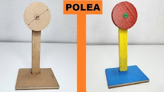 Como Hacer una POLEA de Cartón (Maquina simple)