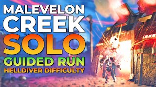 Helldivers 2 - Consistently Winning On Malevelon Creek, Solo Helldiver Difficulty (Guided Run)