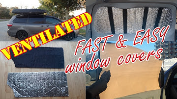 Stealth insulated window covers DIY (van conversion)